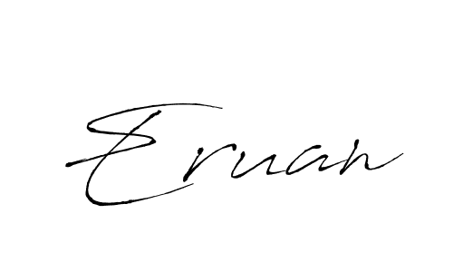 Antro_Vectra is a professional signature style that is perfect for those who want to add a touch of class to their signature. It is also a great choice for those who want to make their signature more unique. Get Eruan name to fancy signature for free. Eruan signature style 6 images and pictures png