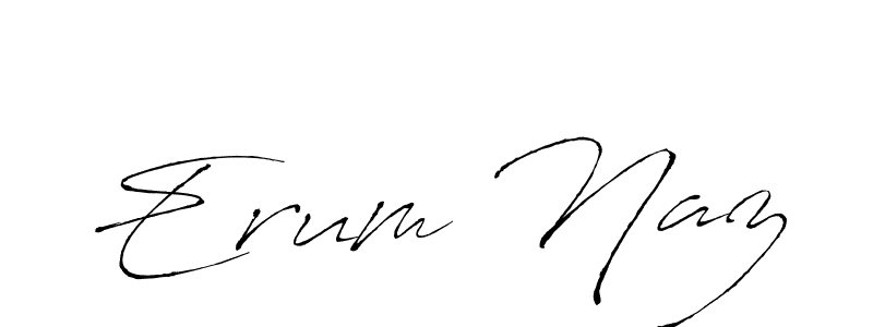 Use a signature maker to create a handwritten signature online. With this signature software, you can design (Antro_Vectra) your own signature for name Erum Naz. Erum Naz signature style 6 images and pictures png