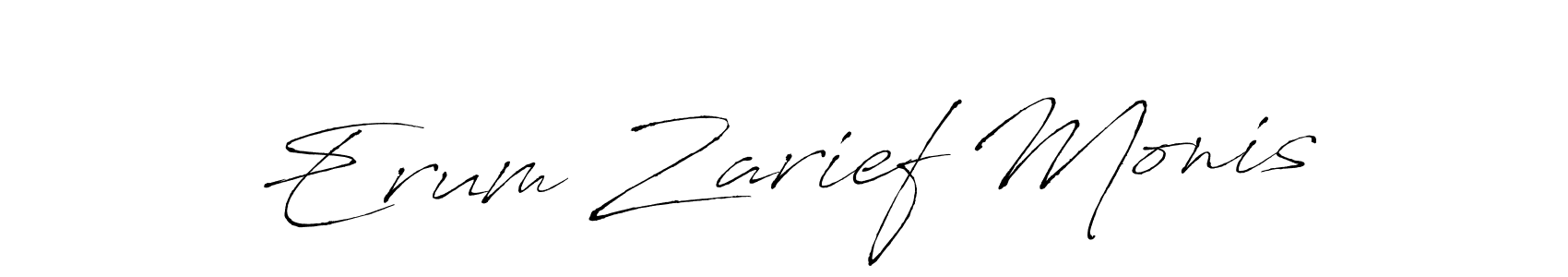 Make a short Erum Zarief Monis signature style. Manage your documents anywhere anytime using Antro_Vectra. Create and add eSignatures, submit forms, share and send files easily. Erum Zarief Monis signature style 6 images and pictures png