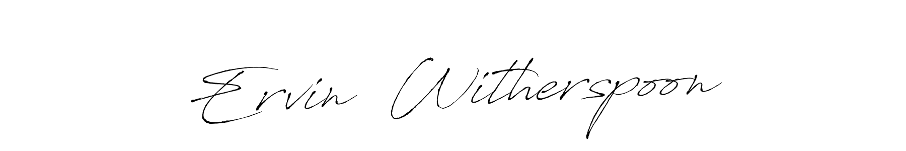 Similarly Antro_Vectra is the best handwritten signature design. Signature creator online .You can use it as an online autograph creator for name Ervin  Witherspoon. Ervin  Witherspoon signature style 6 images and pictures png