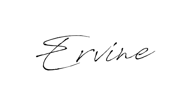 Use a signature maker to create a handwritten signature online. With this signature software, you can design (Antro_Vectra) your own signature for name Ervine. Ervine signature style 6 images and pictures png