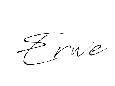 How to make Erwe signature? Antro_Vectra is a professional autograph style. Create handwritten signature for Erwe name. Erwe signature style 6 images and pictures png