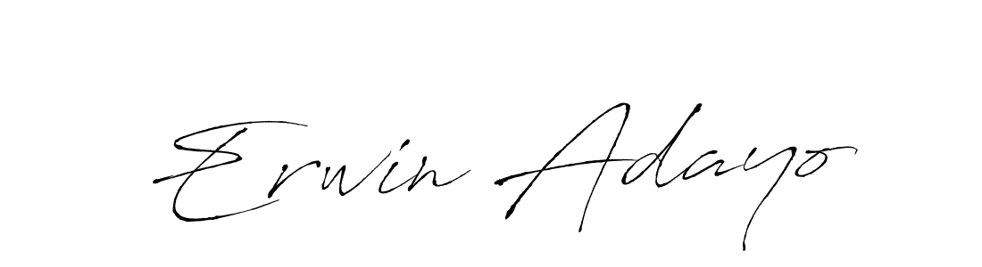 Create a beautiful signature design for name Erwin Adayo. With this signature (Antro_Vectra) fonts, you can make a handwritten signature for free. Erwin Adayo signature style 6 images and pictures png
