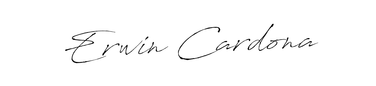 Use a signature maker to create a handwritten signature online. With this signature software, you can design (Antro_Vectra) your own signature for name Erwin Cardona. Erwin Cardona signature style 6 images and pictures png