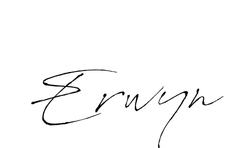 You should practise on your own different ways (Antro_Vectra) to write your name (Erwyn) in signature. don't let someone else do it for you. Erwyn signature style 6 images and pictures png