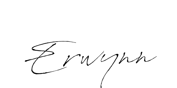 Erwynn stylish signature style. Best Handwritten Sign (Antro_Vectra) for my name. Handwritten Signature Collection Ideas for my name Erwynn. Erwynn signature style 6 images and pictures png
