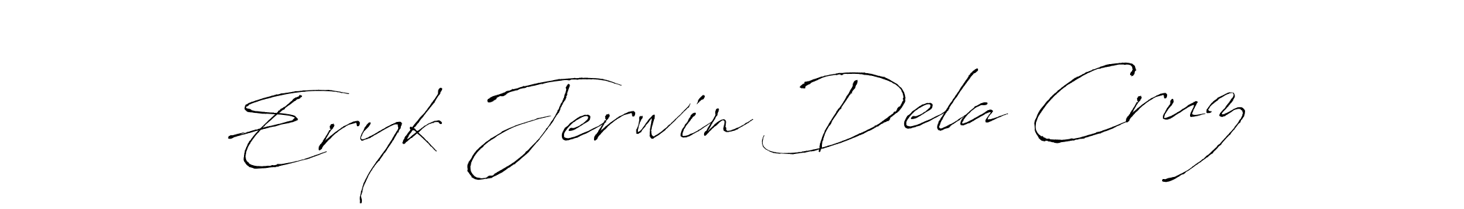 You should practise on your own different ways (Antro_Vectra) to write your name (Eryk Jerwin Dela Cruz) in signature. don't let someone else do it for you. Eryk Jerwin Dela Cruz signature style 6 images and pictures png