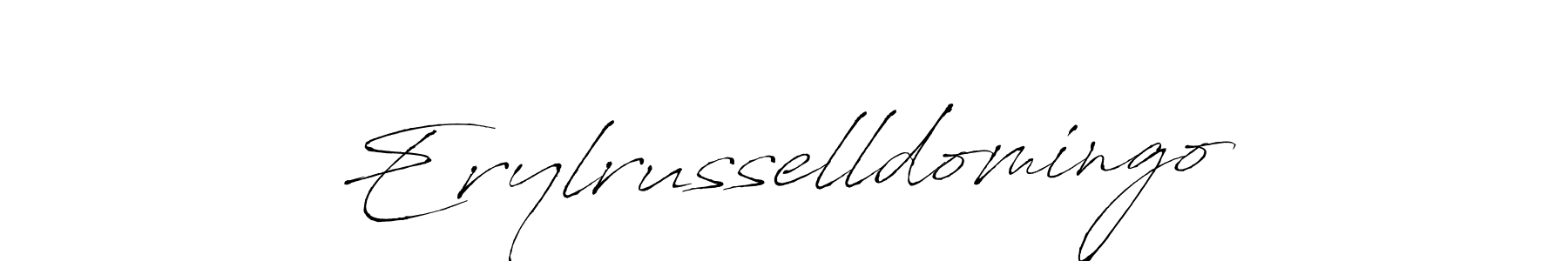 Make a beautiful signature design for name Erylrusselldomingo. With this signature (Antro_Vectra) style, you can create a handwritten signature for free. Erylrusselldomingo signature style 6 images and pictures png