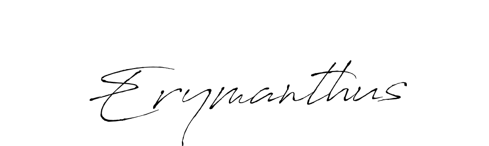 How to make Erymanthus name signature. Use Antro_Vectra style for creating short signs online. This is the latest handwritten sign. Erymanthus signature style 6 images and pictures png