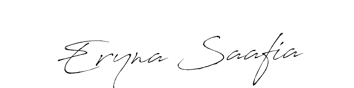 Design your own signature with our free online signature maker. With this signature software, you can create a handwritten (Antro_Vectra) signature for name Eryna Saafia. Eryna Saafia signature style 6 images and pictures png