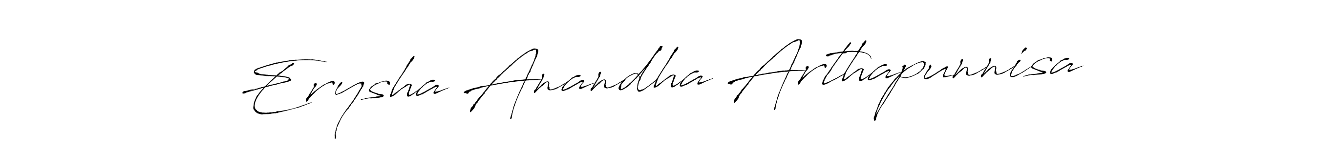 The best way (Antro_Vectra) to make a short signature is to pick only two or three words in your name. The name Erysha Anandha Arthapunnisa include a total of six letters. For converting this name. Erysha Anandha Arthapunnisa signature style 6 images and pictures png