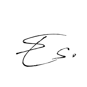 The best way (Antro_Vectra) to make a short signature is to pick only two or three words in your name. The name Es. include a total of six letters. For converting this name. Es. signature style 6 images and pictures png