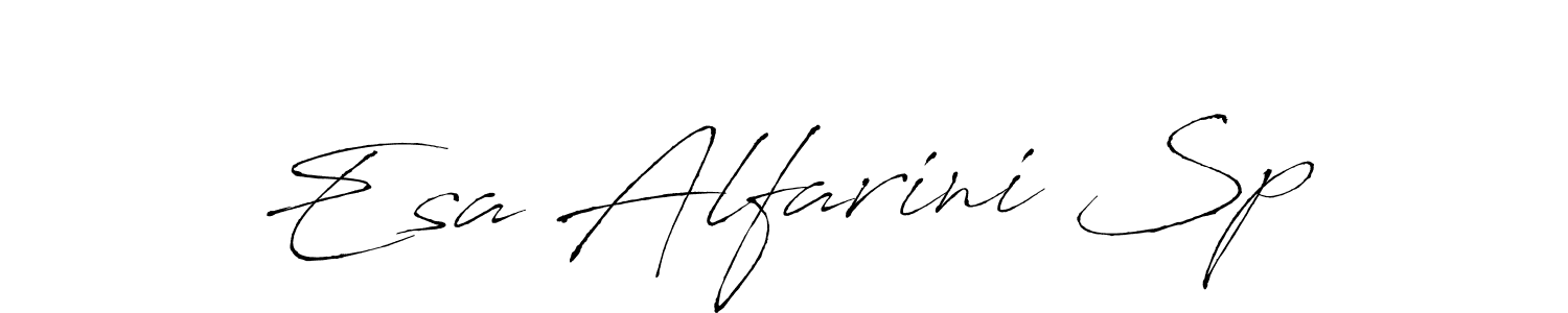 Esa Alfarini Sp stylish signature style. Best Handwritten Sign (Antro_Vectra) for my name. Handwritten Signature Collection Ideas for my name Esa Alfarini Sp. Esa Alfarini Sp signature style 6 images and pictures png