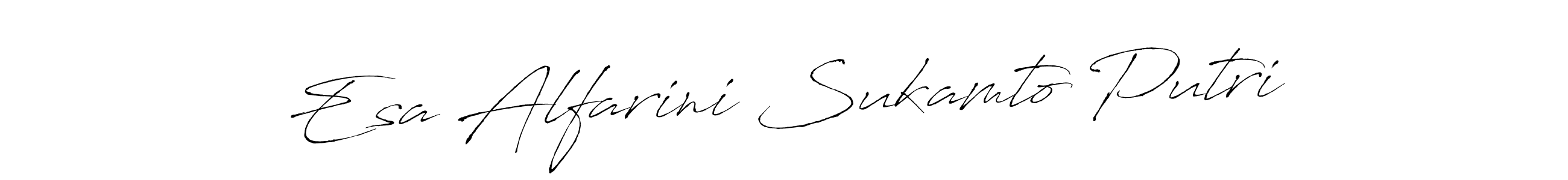 Make a beautiful signature design for name Esa Alfarini Sukamto Putri. With this signature (Antro_Vectra) style, you can create a handwritten signature for free. Esa Alfarini Sukamto Putri signature style 6 images and pictures png