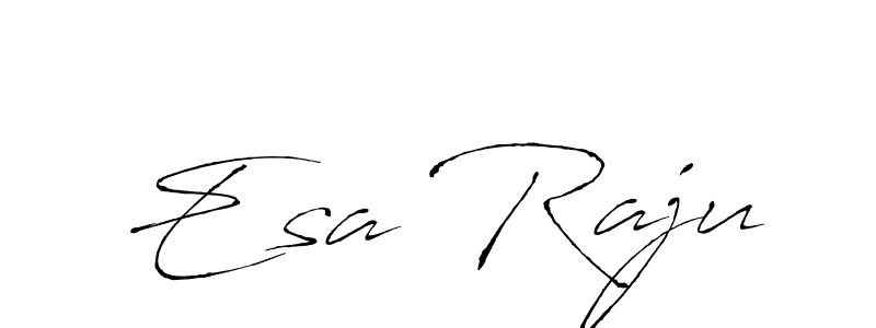 if you are searching for the best signature style for your name Esa Raju. so please give up your signature search. here we have designed multiple signature styles  using Antro_Vectra. Esa Raju signature style 6 images and pictures png