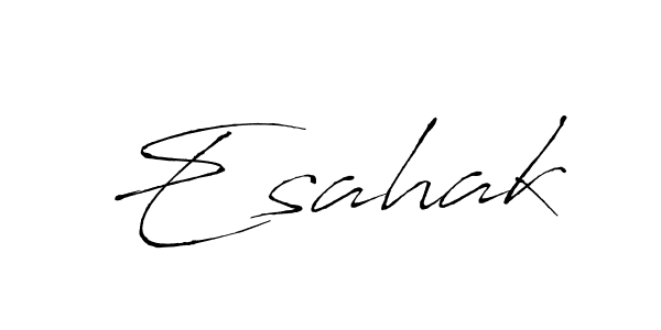 It looks lik you need a new signature style for name Esahak. Design unique handwritten (Antro_Vectra) signature with our free signature maker in just a few clicks. Esahak signature style 6 images and pictures png