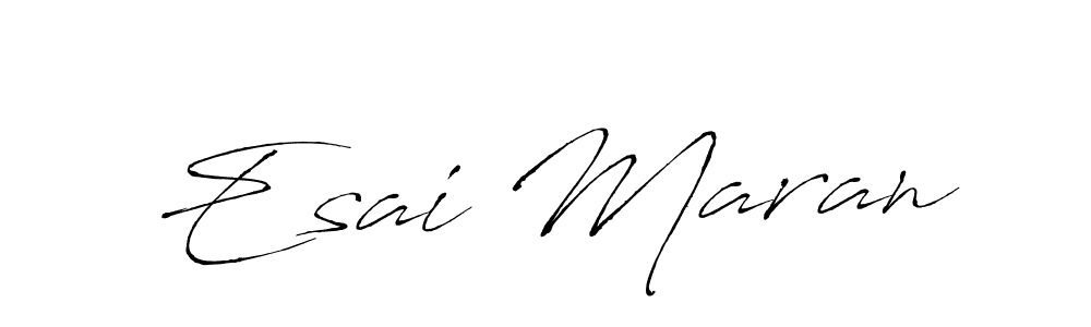 Make a beautiful signature design for name Esai Maran. With this signature (Antro_Vectra) style, you can create a handwritten signature for free. Esai Maran signature style 6 images and pictures png