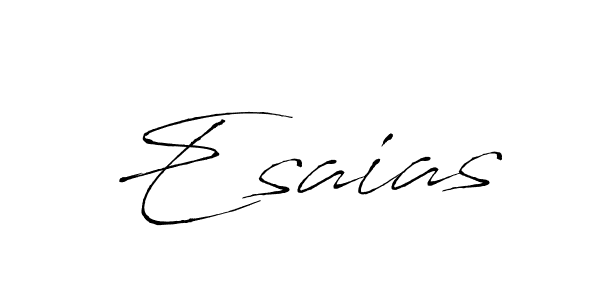 How to make Esaias name signature. Use Antro_Vectra style for creating short signs online. This is the latest handwritten sign. Esaias signature style 6 images and pictures png