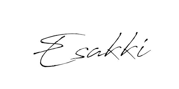 Use a signature maker to create a handwritten signature online. With this signature software, you can design (Antro_Vectra) your own signature for name Esakki. Esakki signature style 6 images and pictures png