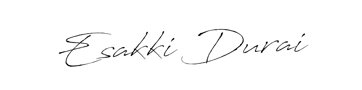 Design your own signature with our free online signature maker. With this signature software, you can create a handwritten (Antro_Vectra) signature for name Esakki Durai. Esakki Durai signature style 6 images and pictures png