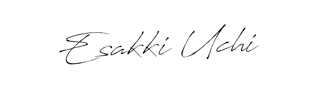 It looks lik you need a new signature style for name Esakki Uchi. Design unique handwritten (Antro_Vectra) signature with our free signature maker in just a few clicks. Esakki Uchi signature style 6 images and pictures png