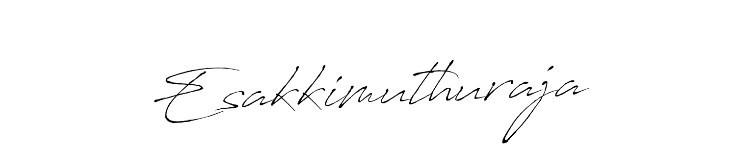 Use a signature maker to create a handwritten signature online. With this signature software, you can design (Antro_Vectra) your own signature for name Esakkimuthuraja. Esakkimuthuraja signature style 6 images and pictures png