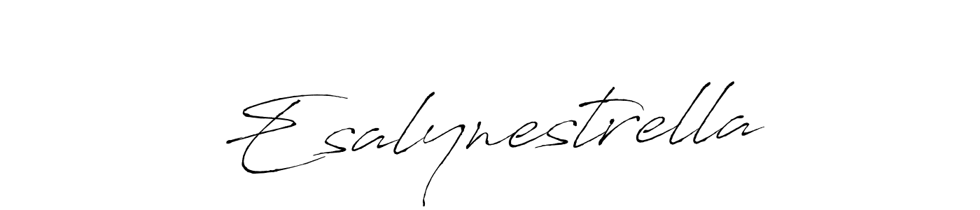Use a signature maker to create a handwritten signature online. With this signature software, you can design (Antro_Vectra) your own signature for name Esalynestrella. Esalynestrella signature style 6 images and pictures png