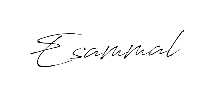 Make a beautiful signature design for name Esammal. With this signature (Antro_Vectra) style, you can create a handwritten signature for free. Esammal signature style 6 images and pictures png