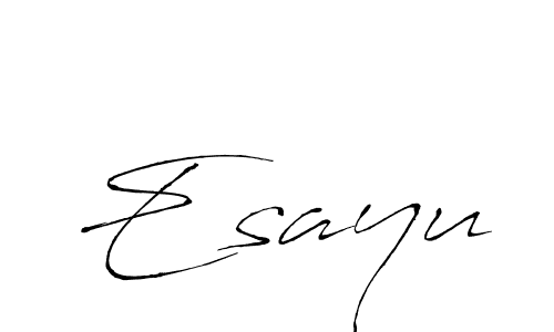 How to make Esayu signature? Antro_Vectra is a professional autograph style. Create handwritten signature for Esayu name. Esayu signature style 6 images and pictures png
