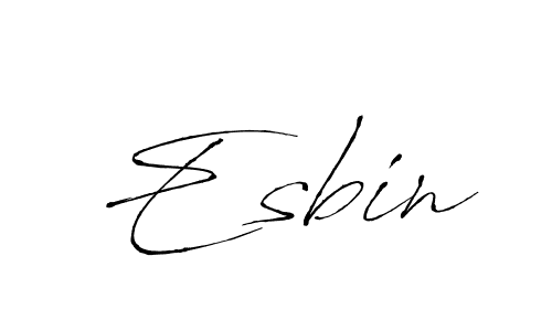Make a beautiful signature design for name Esbin. Use this online signature maker to create a handwritten signature for free. Esbin signature style 6 images and pictures png