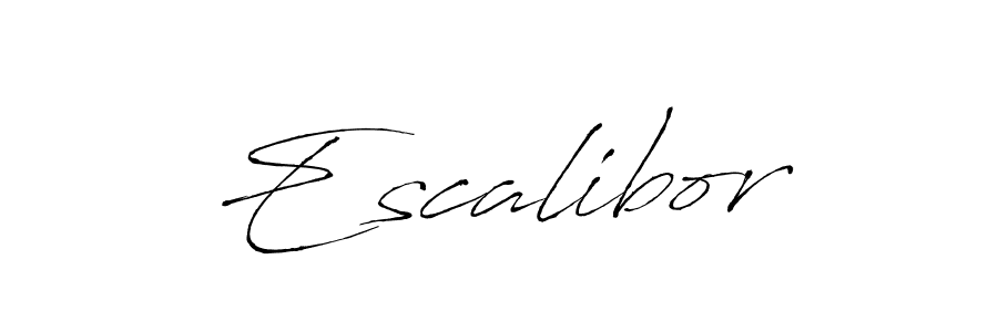 Design your own signature with our free online signature maker. With this signature software, you can create a handwritten (Antro_Vectra) signature for name Escalibor. Escalibor signature style 6 images and pictures png