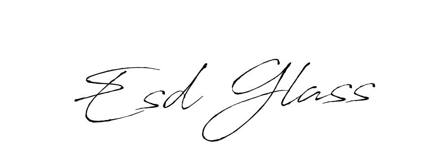 Make a beautiful signature design for name Esd Glass. With this signature (Antro_Vectra) style, you can create a handwritten signature for free. Esd Glass signature style 6 images and pictures png