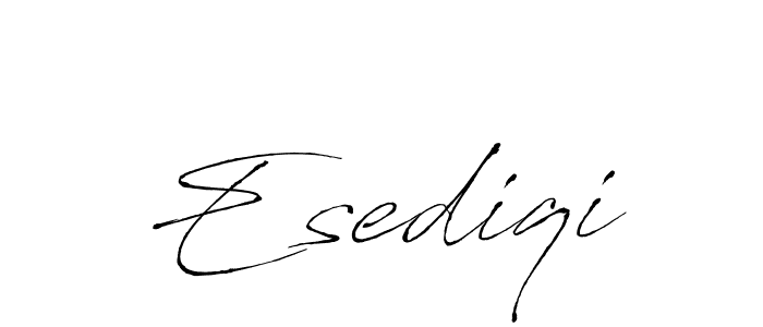 Esediqi stylish signature style. Best Handwritten Sign (Antro_Vectra) for my name. Handwritten Signature Collection Ideas for my name Esediqi. Esediqi signature style 6 images and pictures png