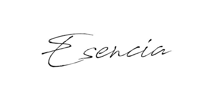 Design your own signature with our free online signature maker. With this signature software, you can create a handwritten (Antro_Vectra) signature for name Esencia. Esencia signature style 6 images and pictures png