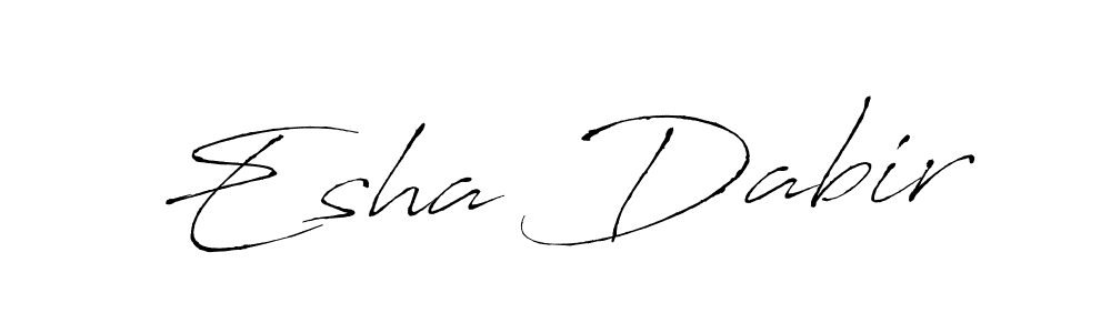 Esha Dabir stylish signature style. Best Handwritten Sign (Antro_Vectra) for my name. Handwritten Signature Collection Ideas for my name Esha Dabir. Esha Dabir signature style 6 images and pictures png