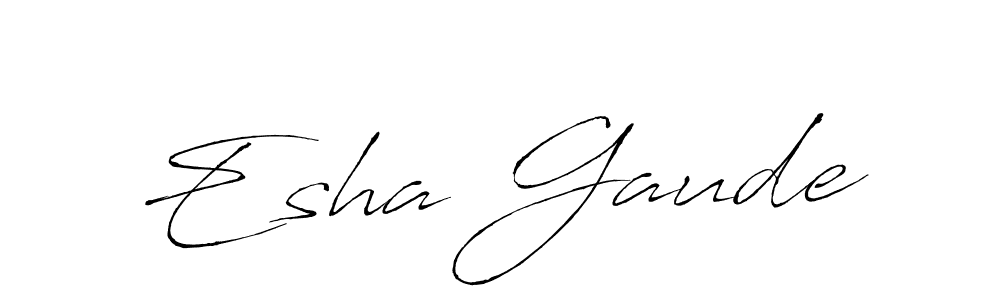 Once you've used our free online signature maker to create your best signature Antro_Vectra style, it's time to enjoy all of the benefits that Esha Gaude name signing documents. Esha Gaude signature style 6 images and pictures png