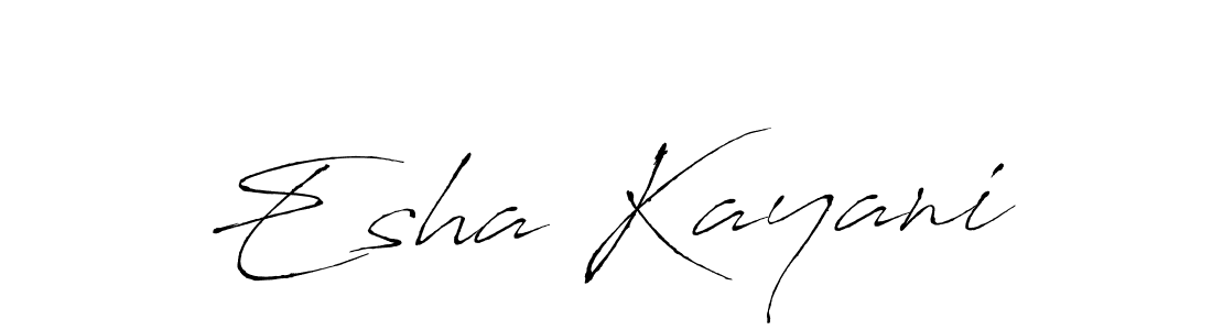 Make a beautiful signature design for name Esha Kayani. Use this online signature maker to create a handwritten signature for free. Esha Kayani signature style 6 images and pictures png