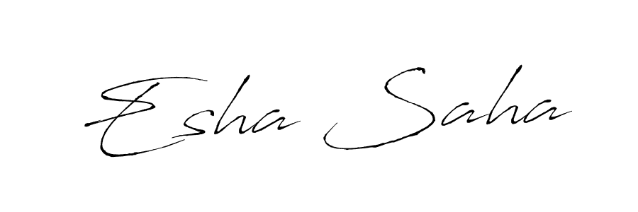 The best way (Antro_Vectra) to make a short signature is to pick only two or three words in your name. The name Esha Saha include a total of six letters. For converting this name. Esha Saha signature style 6 images and pictures png