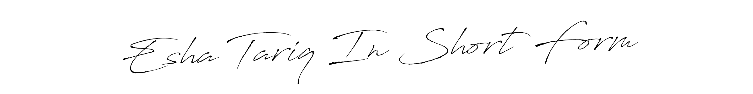It looks lik you need a new signature style for name Esha Tariq In Short Form. Design unique handwritten (Antro_Vectra) signature with our free signature maker in just a few clicks. Esha Tariq In Short Form signature style 6 images and pictures png