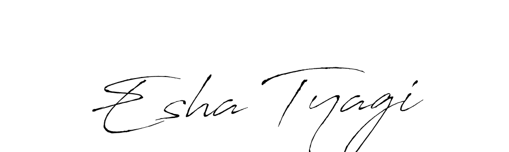 Also we have Esha Tyagi name is the best signature style. Create professional handwritten signature collection using Antro_Vectra autograph style. Esha Tyagi signature style 6 images and pictures png