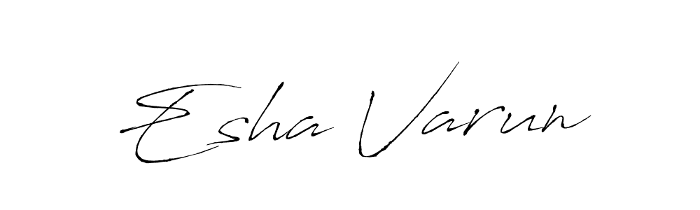 Make a beautiful signature design for name Esha Varun. Use this online signature maker to create a handwritten signature for free. Esha Varun signature style 6 images and pictures png