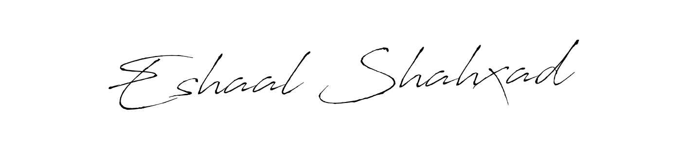 Make a beautiful signature design for name Eshaal Shahxad. With this signature (Antro_Vectra) style, you can create a handwritten signature for free. Eshaal Shahxad signature style 6 images and pictures png