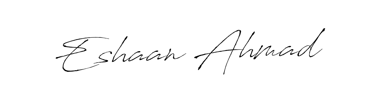 How to make Eshaan Ahmad signature? Antro_Vectra is a professional autograph style. Create handwritten signature for Eshaan Ahmad name. Eshaan Ahmad signature style 6 images and pictures png