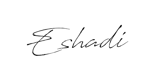 You can use this online signature creator to create a handwritten signature for the name Eshadi. This is the best online autograph maker. Eshadi signature style 6 images and pictures png