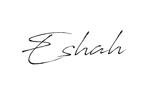 Make a beautiful signature design for name Eshah. With this signature (Antro_Vectra) style, you can create a handwritten signature for free. Eshah signature style 6 images and pictures png