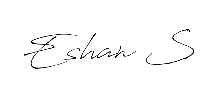 Make a beautiful signature design for name Eshan S. Use this online signature maker to create a handwritten signature for free. Eshan S signature style 6 images and pictures png
