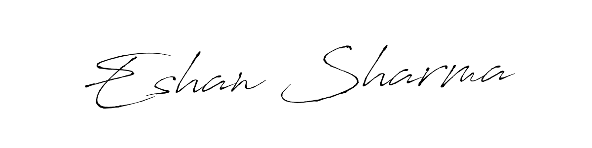 Make a beautiful signature design for name Eshan Sharma. With this signature (Antro_Vectra) style, you can create a handwritten signature for free. Eshan Sharma signature style 6 images and pictures png