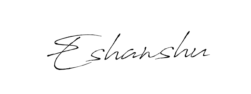 Antro_Vectra is a professional signature style that is perfect for those who want to add a touch of class to their signature. It is also a great choice for those who want to make their signature more unique. Get Eshanshu name to fancy signature for free. Eshanshu signature style 6 images and pictures png
