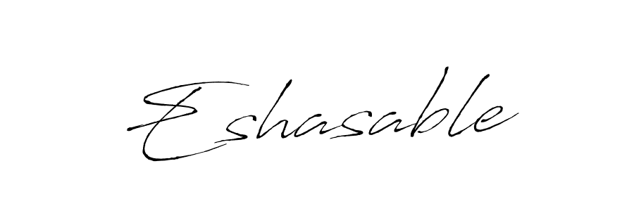 This is the best signature style for the Eshasable name. Also you like these signature font (Antro_Vectra). Mix name signature. Eshasable signature style 6 images and pictures png