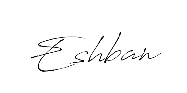 if you are searching for the best signature style for your name Eshban. so please give up your signature search. here we have designed multiple signature styles  using Antro_Vectra. Eshban signature style 6 images and pictures png